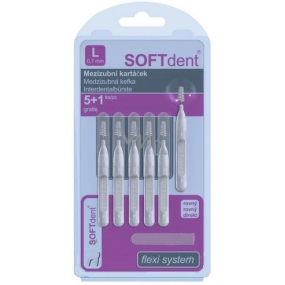 Soft Dent interdental brush straight L 0.7 mm 6 pieces