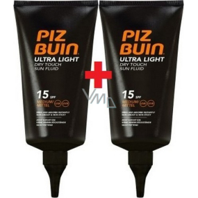 Piz Buin Ultra Light SPF15 ultra light moisturizing fluid for tanning 150 ml + SPF15 ultra light moisturizing fluid for tanning 150 ml, duopack