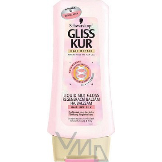 Gliss Kur Liquid Silk Gloss regenerating hair balm 200 ml