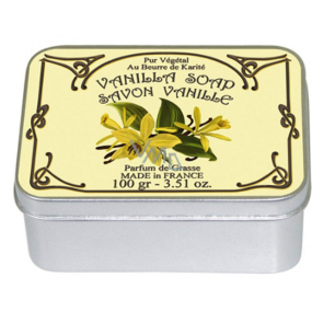 Le Blanc Vanille - Vanilla natural solid soap in a box of 100 g