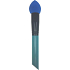 Cosmetic brush with foam sponge turquoise-black handle 16 cm 30390