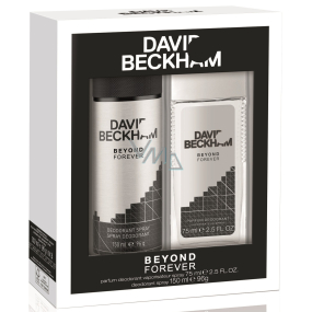 David Beckham Beyond Forever perfumed deodorant glass for men 75 ml + deodorant spray 150 ml, cosmetic set