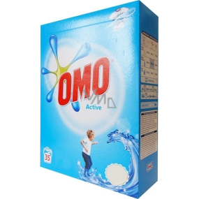 Omo Active washing powder, white laundry 35 doses 2.45 kg