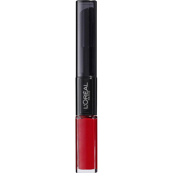 Loreal Infaillible Reno 24h long-lasting lipstick and lip gloss 2in1 506 Red Infaillible 5 ml