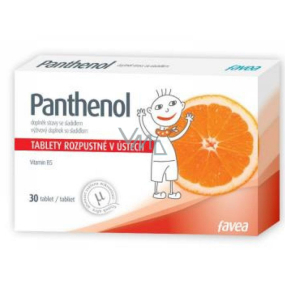 Favea Panthenol soluble in mouth, balm for mucous membranes of the throat and oral cavity 30 tablets