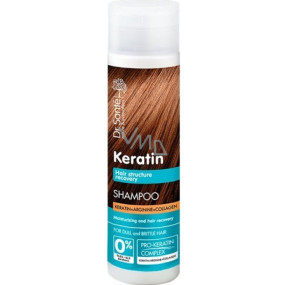 Dr. Santé Keratin Hair regenerating and moisturizing shampoo for fragile brittle hair without shine 250 ml