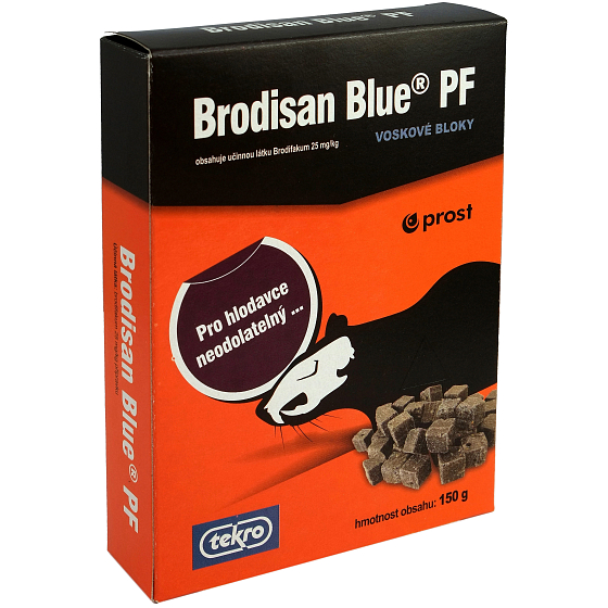 Tekro Brodisan Blue PF wax blocks for rodent control 150 g