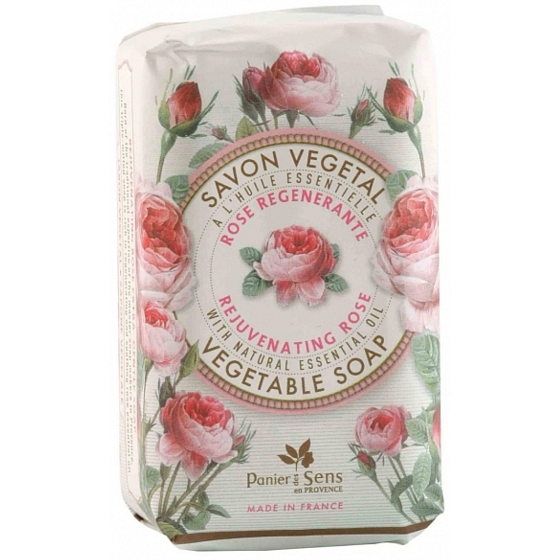 Panier des Sens Rose three times extra finely ground toilet soap 150 g