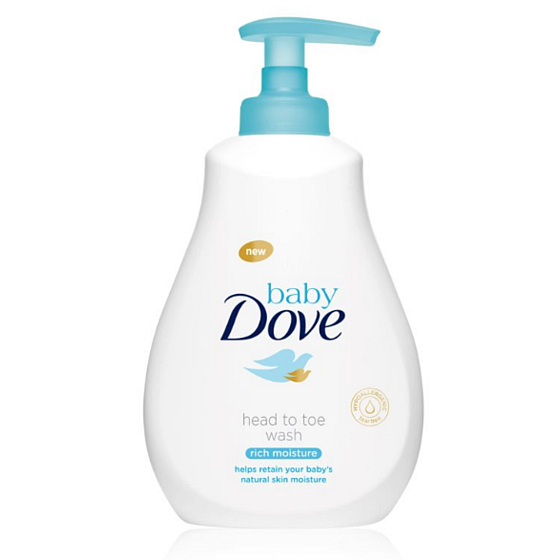 Dove Baby Rich Moisture cleansing gel for body and hair for children 200 ml