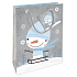 Nekupto Gift paper bag 14 x 11 x 6.5 cm Christmas with snowman WBS 1913 02