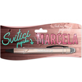 Nekupto Glowing pen with the name Marcela, touch tool controller 15 cm