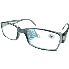 Berkeley Reading glasses +3.5 plastic gray transparent 1 piece MC2206