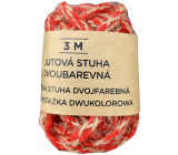 Albi Jute ribbon two-colour Red with natural 3 m