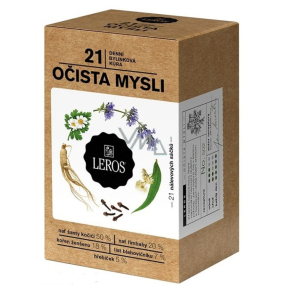 Leros Mind Cleansing 21 Day Herbal Tea Cure helps to induce mental well-being 21 x 1.3 g
