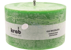 Crab Basil repellent garden candle rustic, burns 45 hours, 80 x 140 x 140 mm 1 000 g