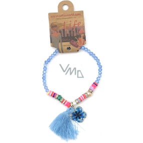 Albi Jewelry bracelet made of beads Flower, Tassel protection, energy 1 piece different colors
