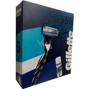 Gillette Mach3 shaver with 1 replacement head + Sensitive shaving foam with aloe vera 100 ml, cosmetic set for men