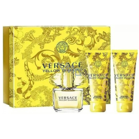 Versace Yellow Diamond Eau de Toilette 50 ml + Body Lotion 50 ml + Shower Gel 50 ml, gift set for women