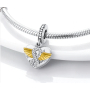 Sterling silver 925 Love Forever, heart, angel wings, infinity, 3in1 love bracelet pendant