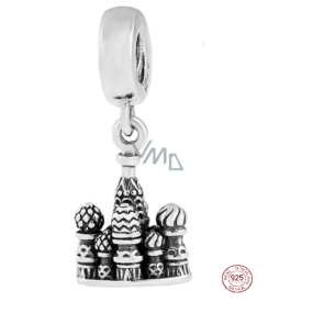 Sterling silver 925 Moscow Temple of Vasily the Blessed, travel bracelet pendant