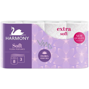 Harmony Soft Flora perfumed toilet paper 3 ply 8 pieces