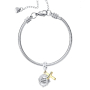 Sterling silver 925 Religious spells Isah 41:10, 2in1 pendant for bracelet
