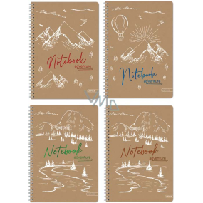 Ditipo Adventure lined notebook 60 sheets 14,8 x 21 cm various types