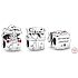 Charm Sterling silver 925 Santa in gift box, bead on bracelet Christmas