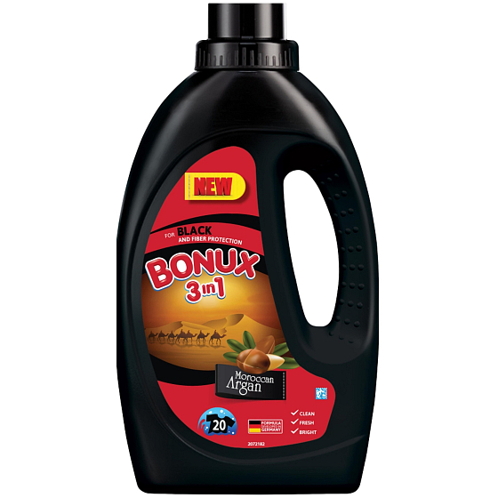 Bonux Marrocan Argan Oil liquid washing gel for dark and black linen 20 doses 1.1 l