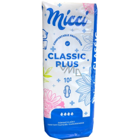 Micci Classic Plus intimate inserts with wings 10 pieces