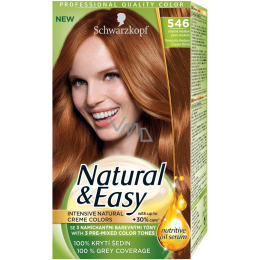 Schwarzkopf Natural & Easy hair color 546 Medium copper fawn terracotta - VMD parfumerie - drogerie Schwarzkopf Natural & Easy hair color 546 Medium copper fawn terracotta - VMD parfumerie - drogerie