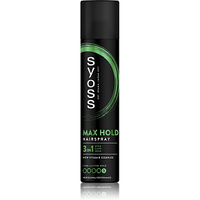 Syoss Max Hold Hair Spray for Mega Strong Hold 5, 300 ml