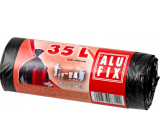 Alufix Trash bags black, 15 µ, 35 liters, 53 x 60 cm, 30 pieces