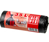 Alufix Trash Bags Black, 15 µ, 35 liters, 53 x 60 cm, 30 pieces