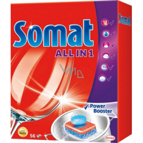 Somat All In 1 Power Booster Dishwasher Tablet 56 pieces