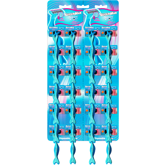 Super-Max Syrine 4-blade shaver for women 12 pieces