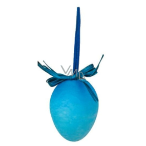 Egg sprayed blue for hanging 6 cm, 1 piece