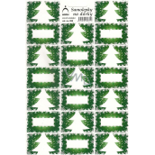 Arch Tree green Christmas gift stickers 20 labels 1 arch