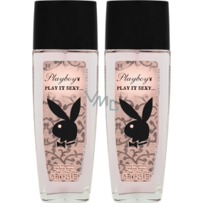 Playboy Play It Sexy perfumed deodorant glass for women 2 x 75 ml, duopack