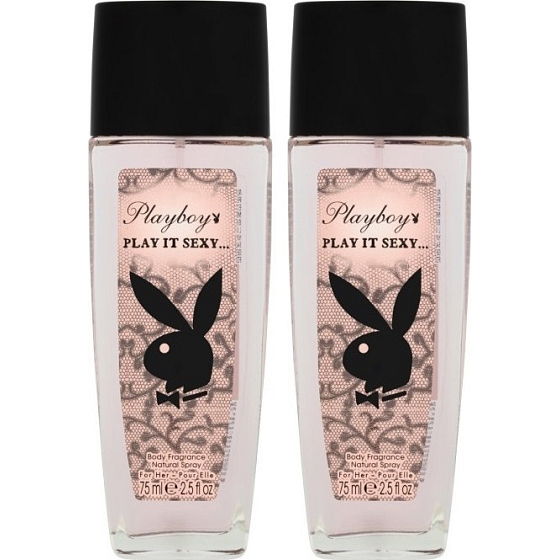 Playboy Play It Sexy perfumed deodorant glass for women 2 x 75 ml, duopack