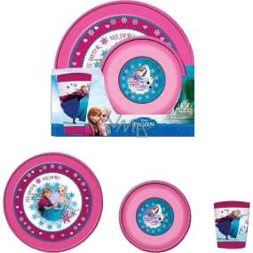 Disney Frozen Dining set bowl 15 x 4 cm + cup 200 ml + plate 23 x 2.5 cm