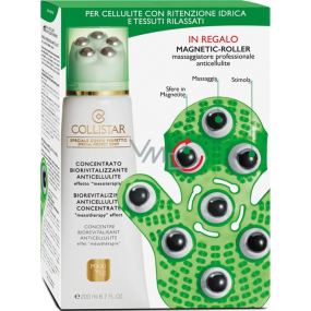 Collistar Biorivitalizing concentrate against cellulite 200 ml + Magnetic-roller, cosmetic set