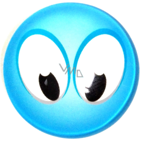 Nekupto Magnet Emoji Smiley wheel blue, alien 4 cm