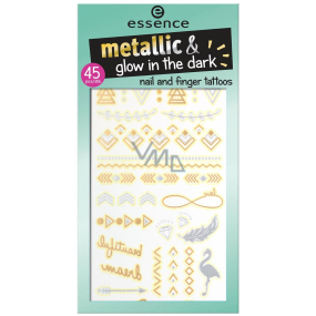 Essence Metallic & Glow In The Dark Tattoo For Nails And Fingers 01 Years Of Metals Go Glow