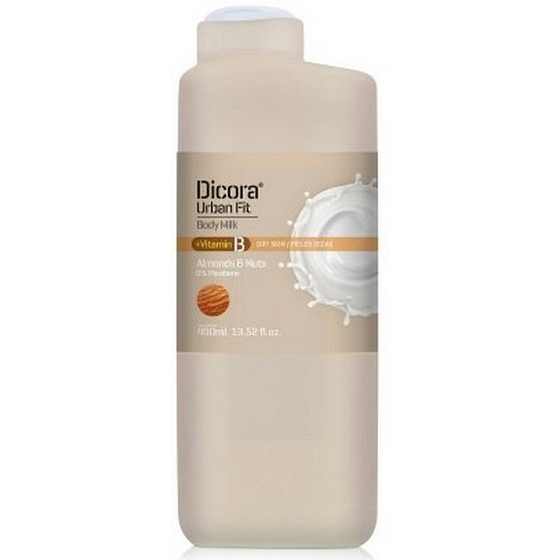 Dicora Urban Fit Vitamin B Almond & Nuts body lotion for dry skin 400 ml