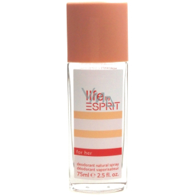 Esprit Life by Esprit for Her perfumed deodorant glass for women 75 ml