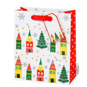 BSB Luxury gift paper bag 36 x 26 x 14 cm Christmas village VDT 413 - A5