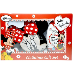 Disney Miss Minnie 2in1 Shampoo and Shower Gel 300 ml + Minnie Shaped Washcloth, cosmetic set