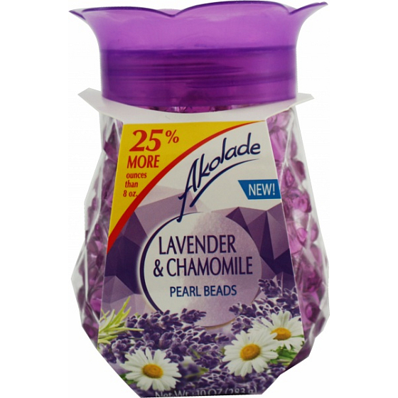 Akolade Crystal Pearl Beads Lavender & Chamomile Gel Air Freshener 283 g