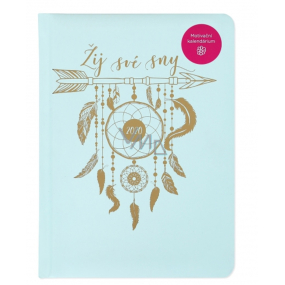 Albi Diary 2020 weekly Live your dreams 17 x 12.5 x 1.2 cm
